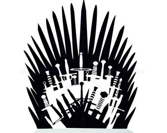 Iron throne game of thrones svg